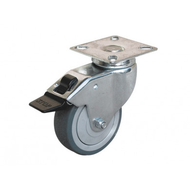 ROULETTE CAOUT GRIS PIV FREIN D100 ROULETTE CAOUT GRIS PIV FREIN D100